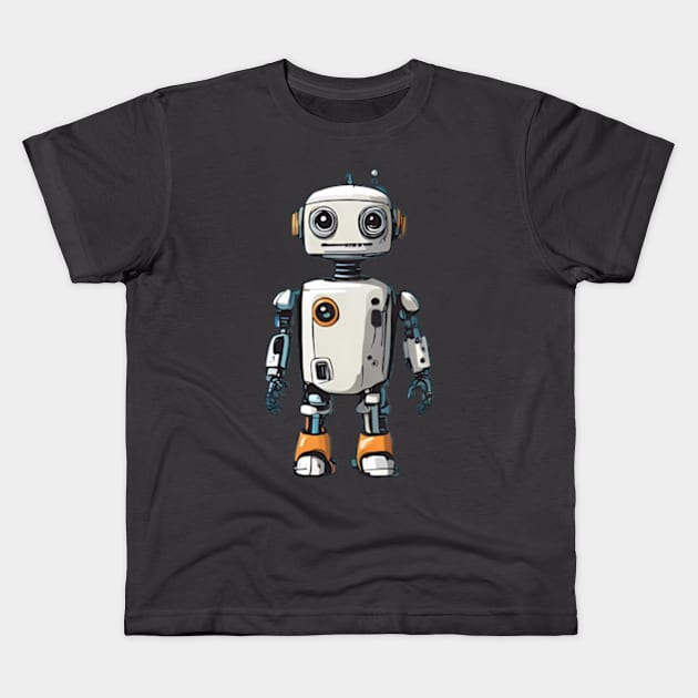 The Robots Kids T-Shirt by BrisaArtPrints